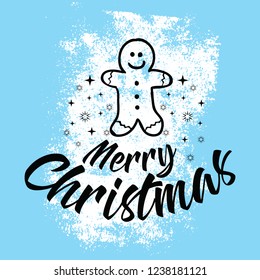 Merry Christmas typography.