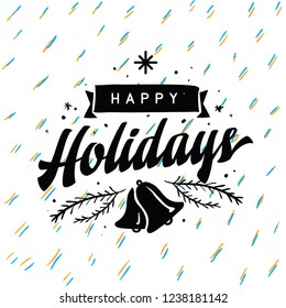 Merry Christmas typography.