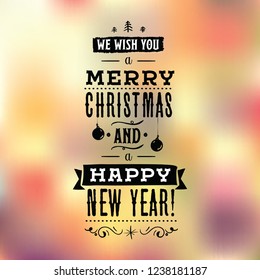 Merry Christmas typography.