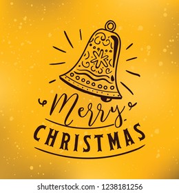 Merry Christmas typography.