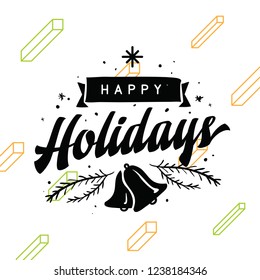 Merry Christmas typography.