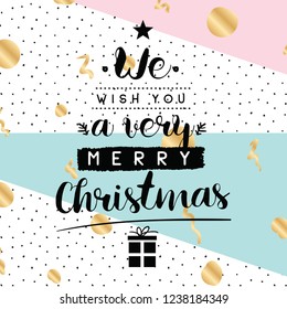 Merry Christmas typography.