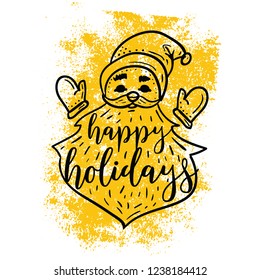 Merry Christmas typography.