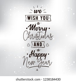 Merry Christmas typography.