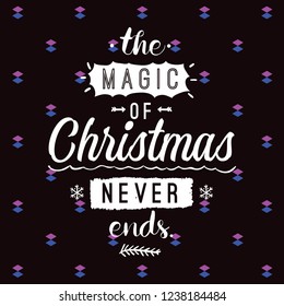 Merry Christmas typography.