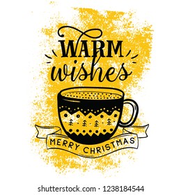 Merry Christmas typography.