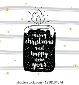 Merry Christmas typography.