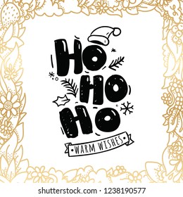 Merry Christmas typography.