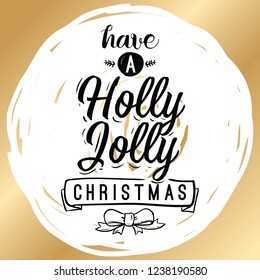 Merry Christmas typography.