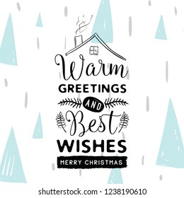 Merry Christmas typography.