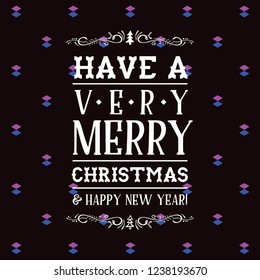 Merry Christmas typography.