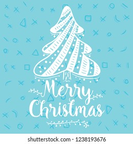 Merry Christmas typography.