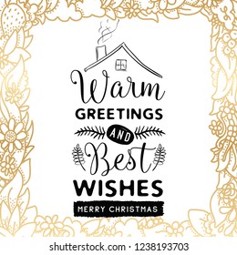 Merry Christmas typography.