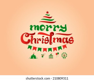 Merry Christmas Typography
