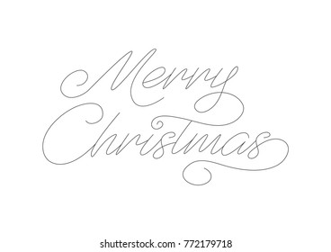 Merry Christmas Typography 