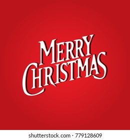 Merry Christmas typography