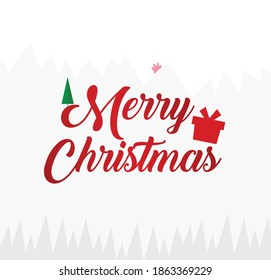 Merry Christmas Typography for Calendars flyers and posters 