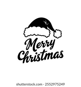 merry christmas typography calligraphy letterings text vector design illustrations
