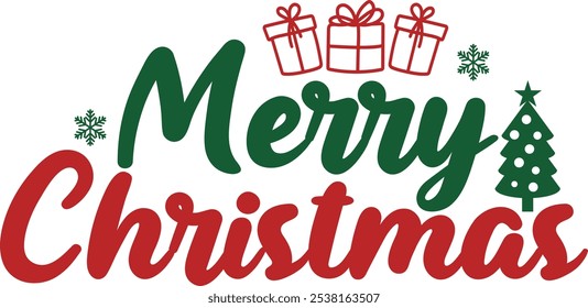 Feliz Natal de tipografia clip art design em branco plano fundo isolado transparente para cartão, camisa, capuz, moletom, vestuário, cartão, tag, caneca, ícone, cartaz ou distintivo