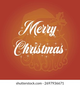 Merry Christmas typography design with 2 options.