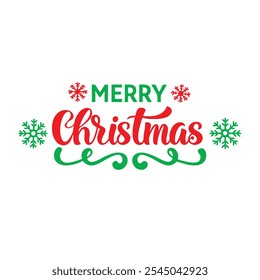 Merry Christmas Typography Design, merry christmas design.