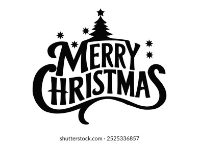 Feliz Natal tipografia design vetor ilustração 