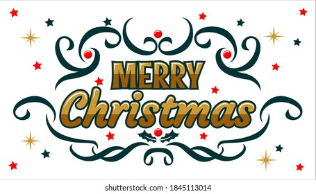 Merry Christmas typography designs for banners, backgrounds, business cards, greeting cards, stickers, brochures and all your advertising needs. files in eps format.