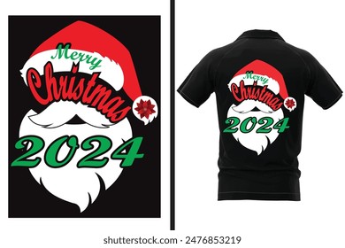 Merry Christmas typography Festival vector design for t-shirt, men, women and lady's dress, Modern and stylish abstract texture exotic design for cloth, paper, cover, fabric, interior décor