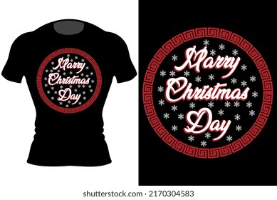Merry Christmas typography lettering T-Shirt, Christmas T-shirt Design, Happy Christmas Day Gift, Vintages Tshirt, Vector, Christmas Tree