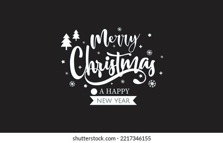 merry christmas typography logo design vector template.eps
