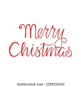 Merry Christmas typography poster. Vector illustrastion