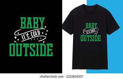 Merry Christmas Typography Trendy T shirt Design