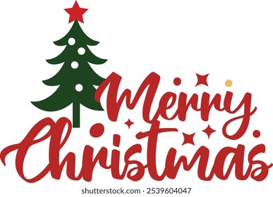 Merry Christmas typography T-shirt Design.eps