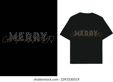 Merry Christmas typography t-shirts design