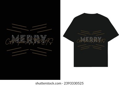Merry Christmas typography t-shirts design