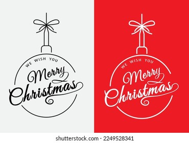 
Merry Christmas Typography Vector Art