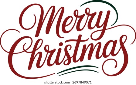 Frohe Weihnachten Typografie, Vektorkunst und Illustration.