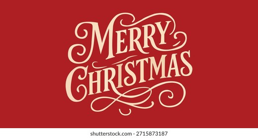 Merry Christmas Typography Vector art