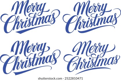 Merry Christmas Typography Vector Design 