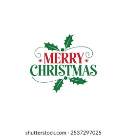 Diseño de Vector de tipografía de Navidades alegres