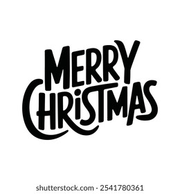Merry christmas typography vector design