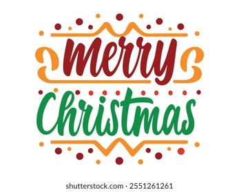 merry Christmas typography vector design