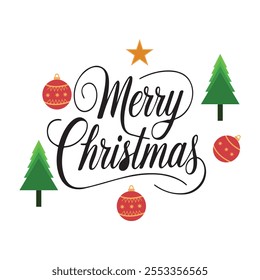 Design vetorial de tipografia de Feliz Natal