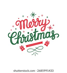 Design vetorial de tipografia de Feliz Natal