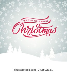 Merry Christmas typography vector design for greeting cards and poster. 