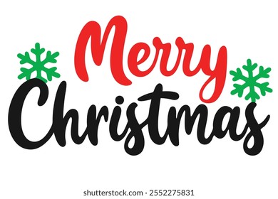 Merry Christmas Typography Vector Designs - Festive Holiday Graphics