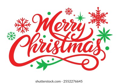 Merry Christmas Typography Vector Designs - Festive Holiday Graphics