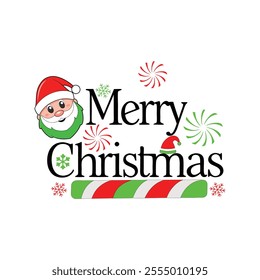 Merry Christmas typography vector illustration