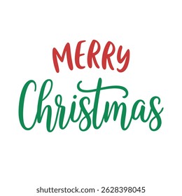    Merry Christmas typography vector illustration.

