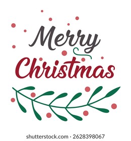    Feliz Ilustración vectorial de tipografía de Navidades.

